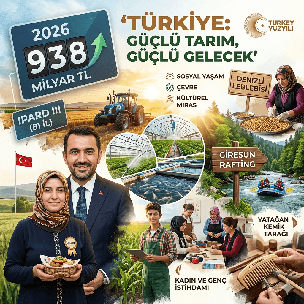 Kırsal Kalkınmada Dev Hamle: IPARD III ile 81 İl Desteklenecek, 938 Milyar TL Bütçe