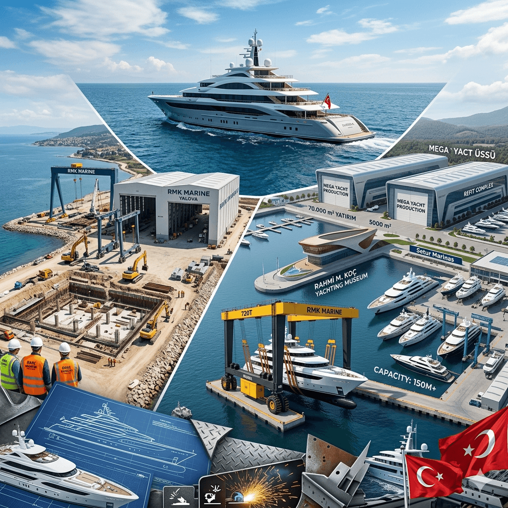 Koç Holding’den 70 Bin m²’lik Dev Yatırımı: RMK Marine Yalova’da Mega Yat Üretim Üssü Kuruyor!