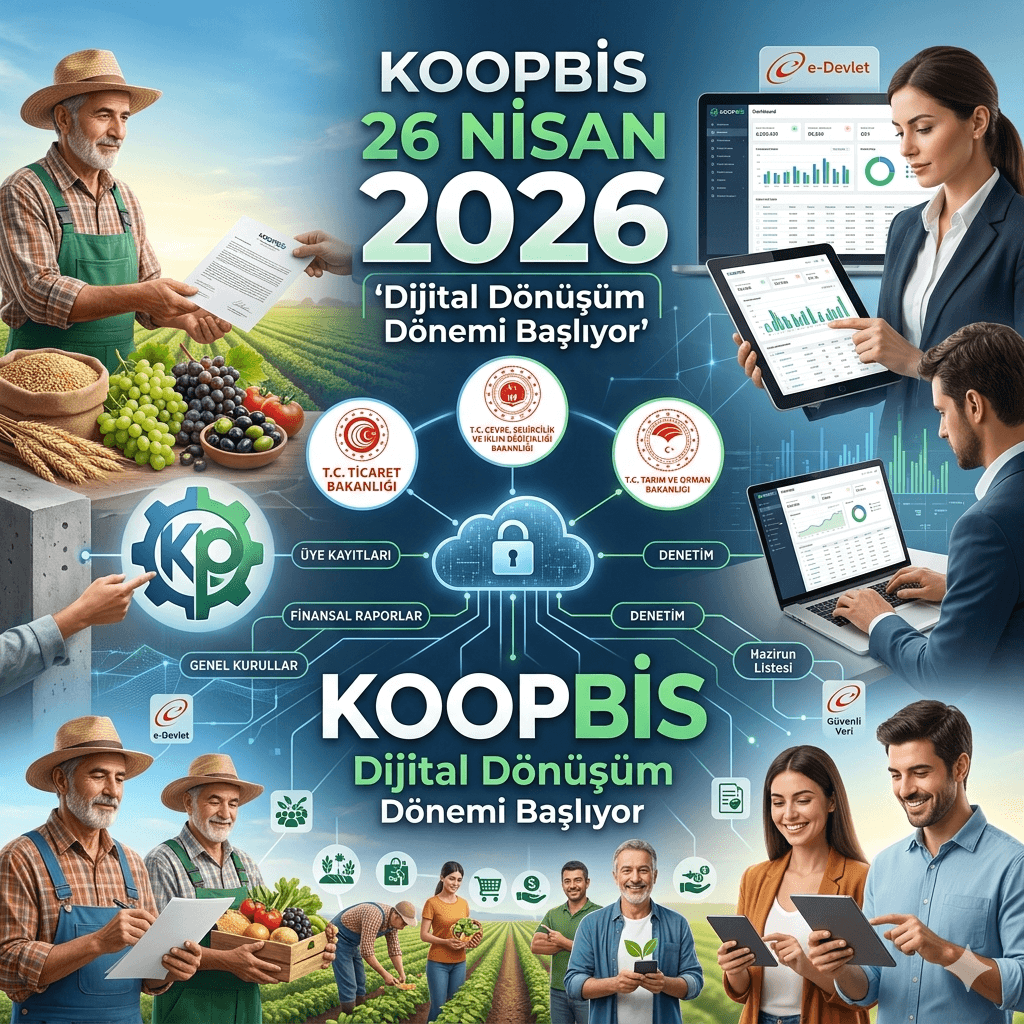 KOOPBİS Zorunluluğunda Son Günler: 26 Nisan 2026’da Kooperatiflerde Dijital Dönüşüm Başlıyor