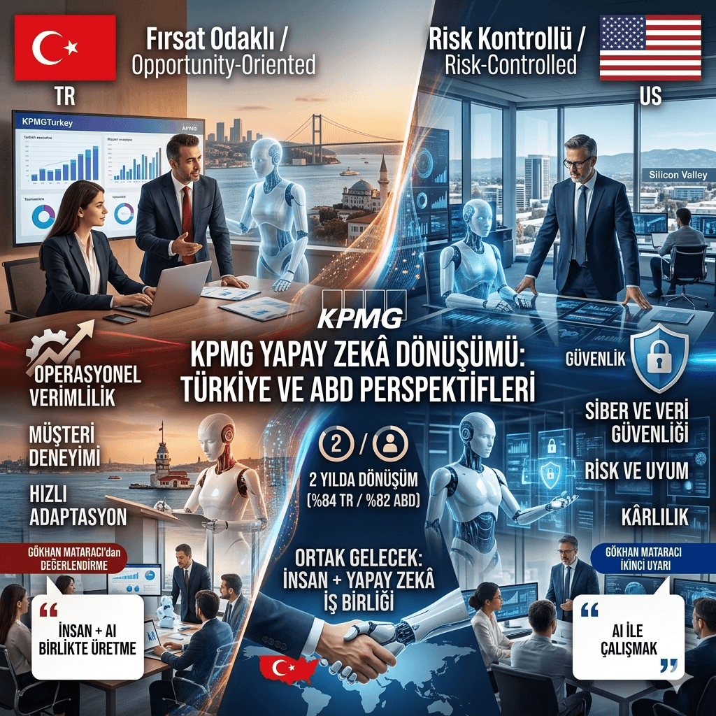 KPMG Raporu: Türkiye ve ABD Yapay Zekâda Ayrışıyor! 2 Yıl İçinde Sektörler Baştan Yazılacak