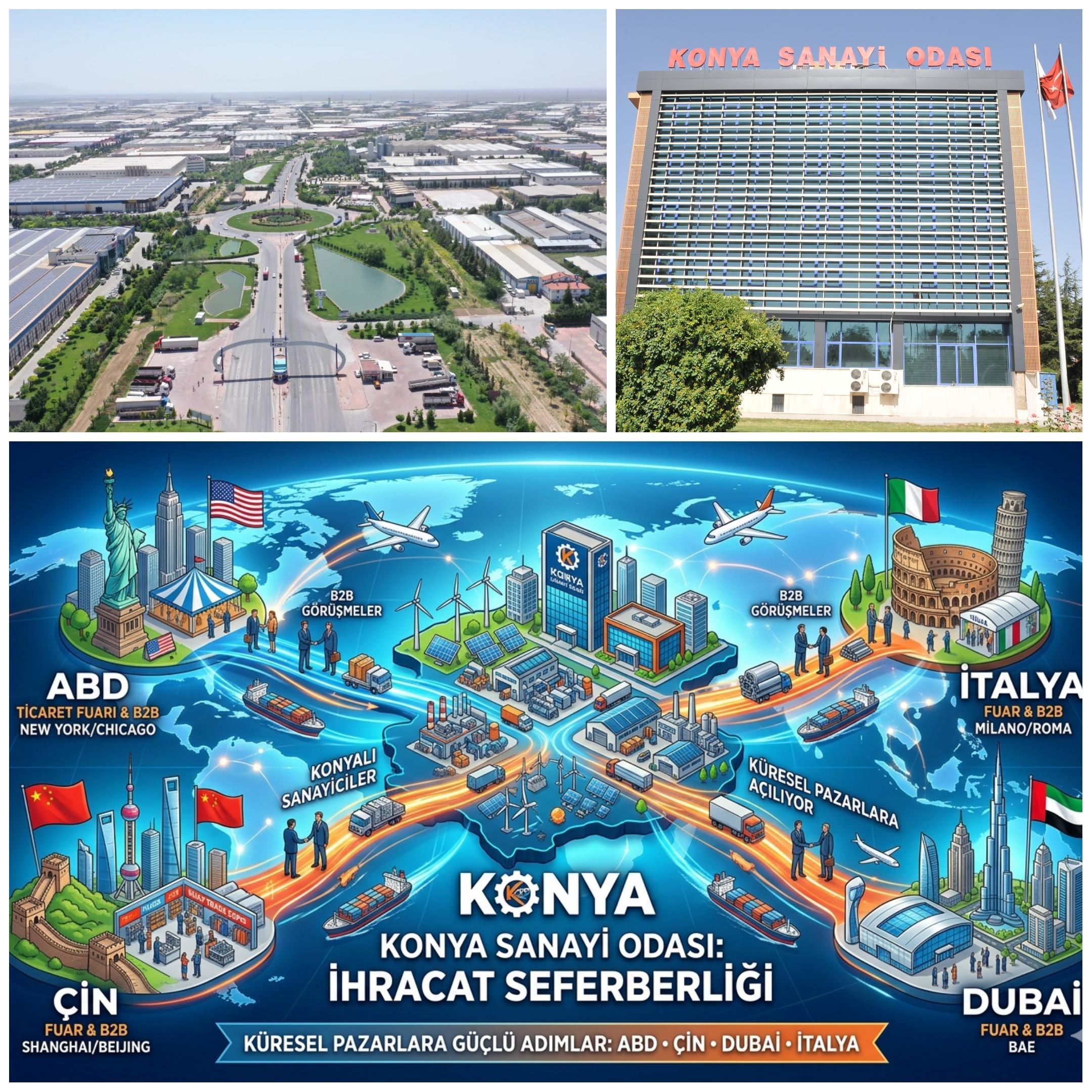KSO’dan İhracat Atağı: Konyalı Sanayiciler ABD, Çin ve Avrupa Pazarlarına Açılıyor!