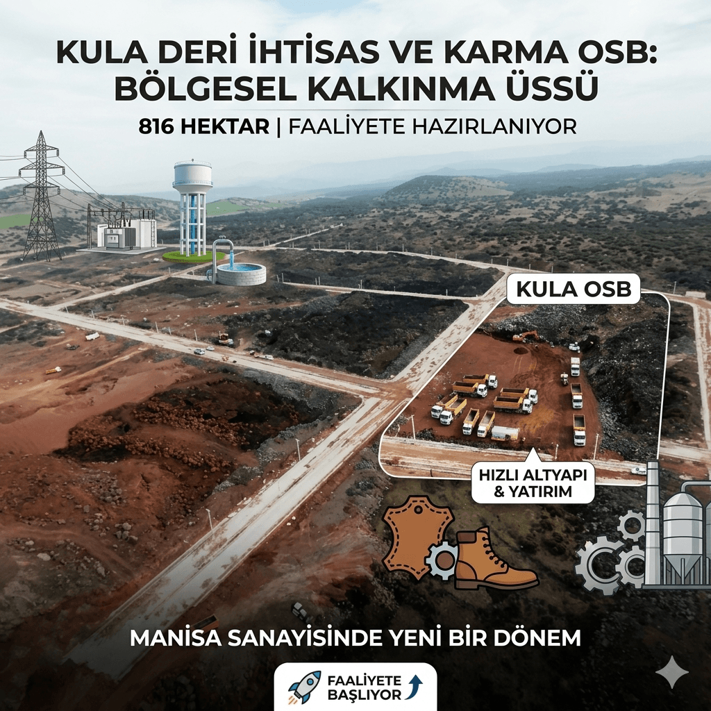 Kula OSB’de Büyük Hamle: 816 Hektarlık Dev Sanayi Bölgesi Faaliyete Geçiyor!