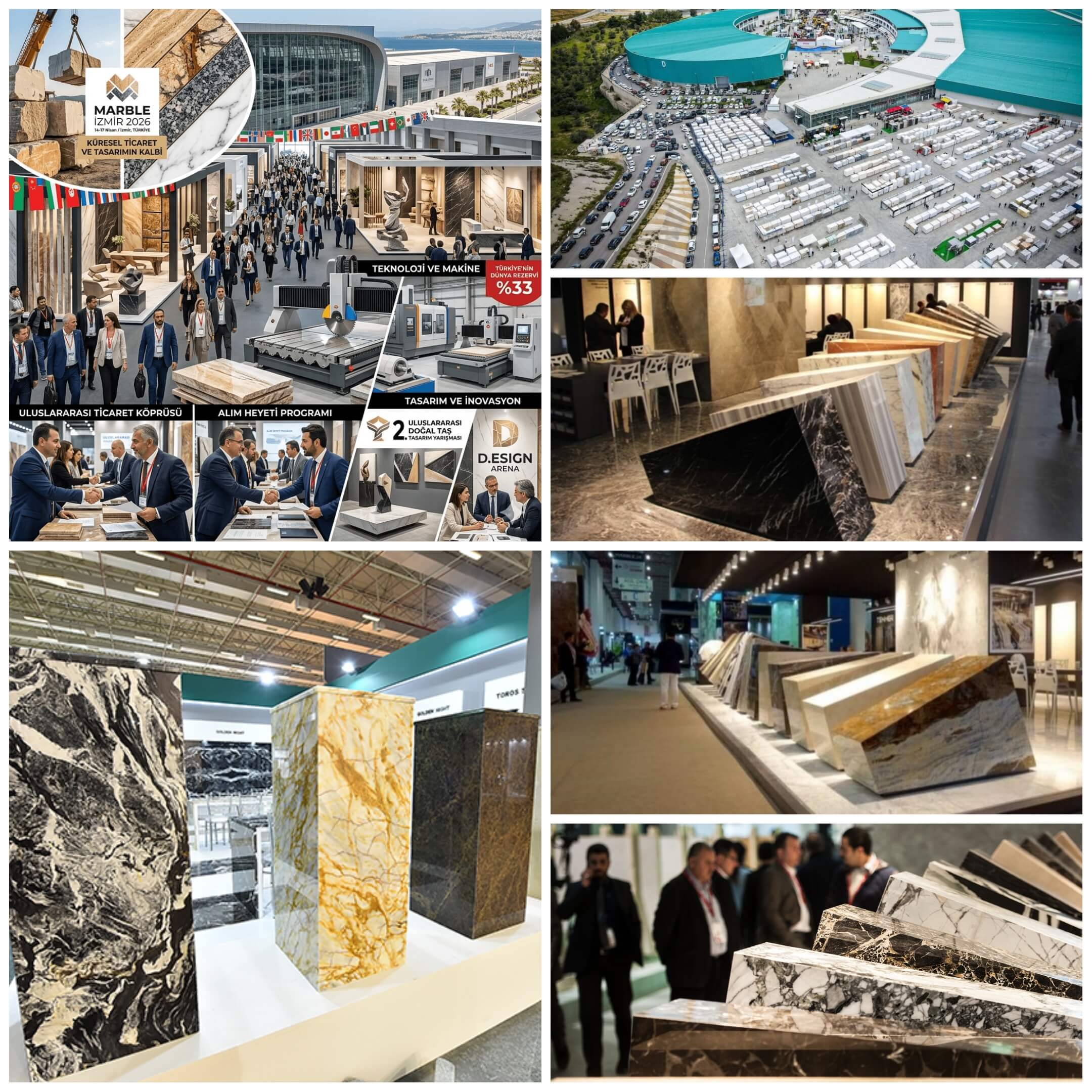 MARBLE İZMİR 2026 Başladı: Doğal Taş Sektörünün Küresel Buluşması İzmir’de Gerçekleşiyor