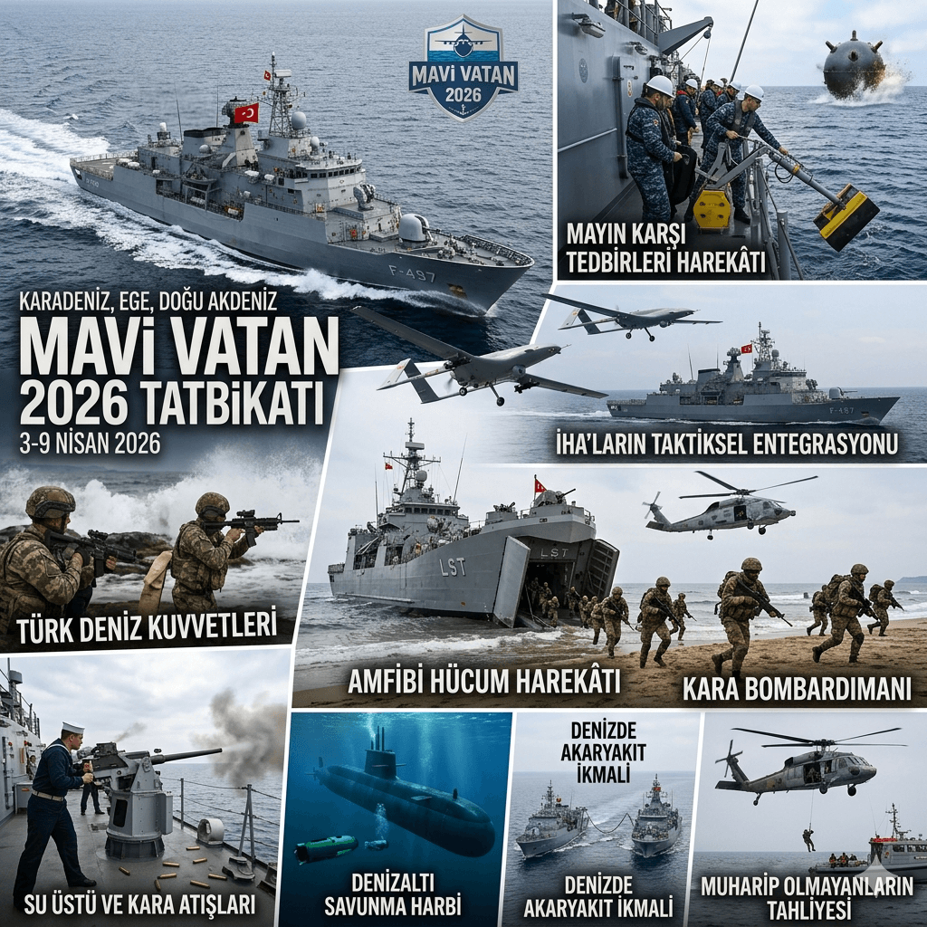 Mavi Vatan 2026 Tatbikatı: Karadeniz, Ege ve Doğu Akdeniz’de Kritik Deniz ve Hava Eğitimleri