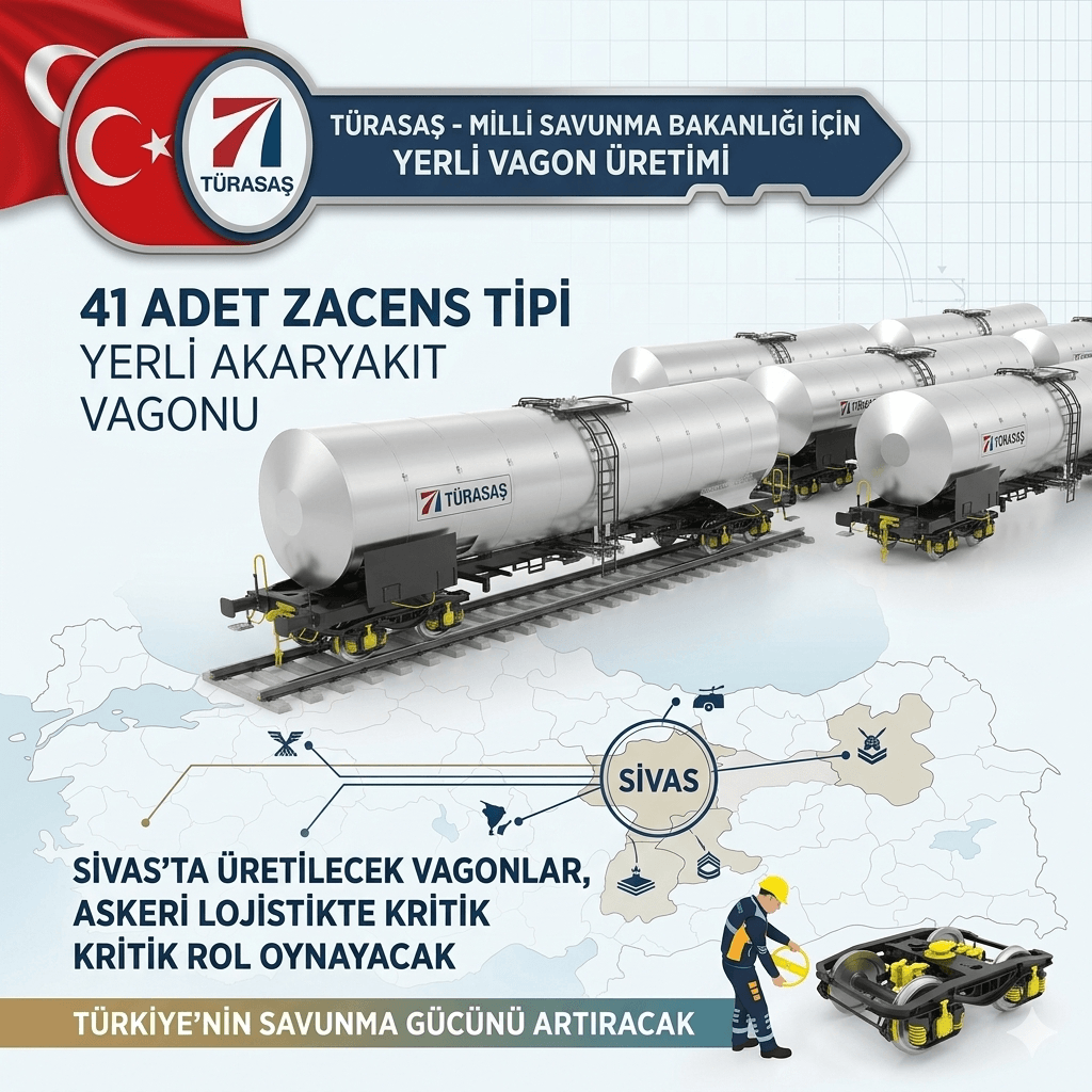 Milli Savunmaya Yerli Güç: TÜRASAŞ 41 Yeni Akaryakıt Vagonu Üretecek