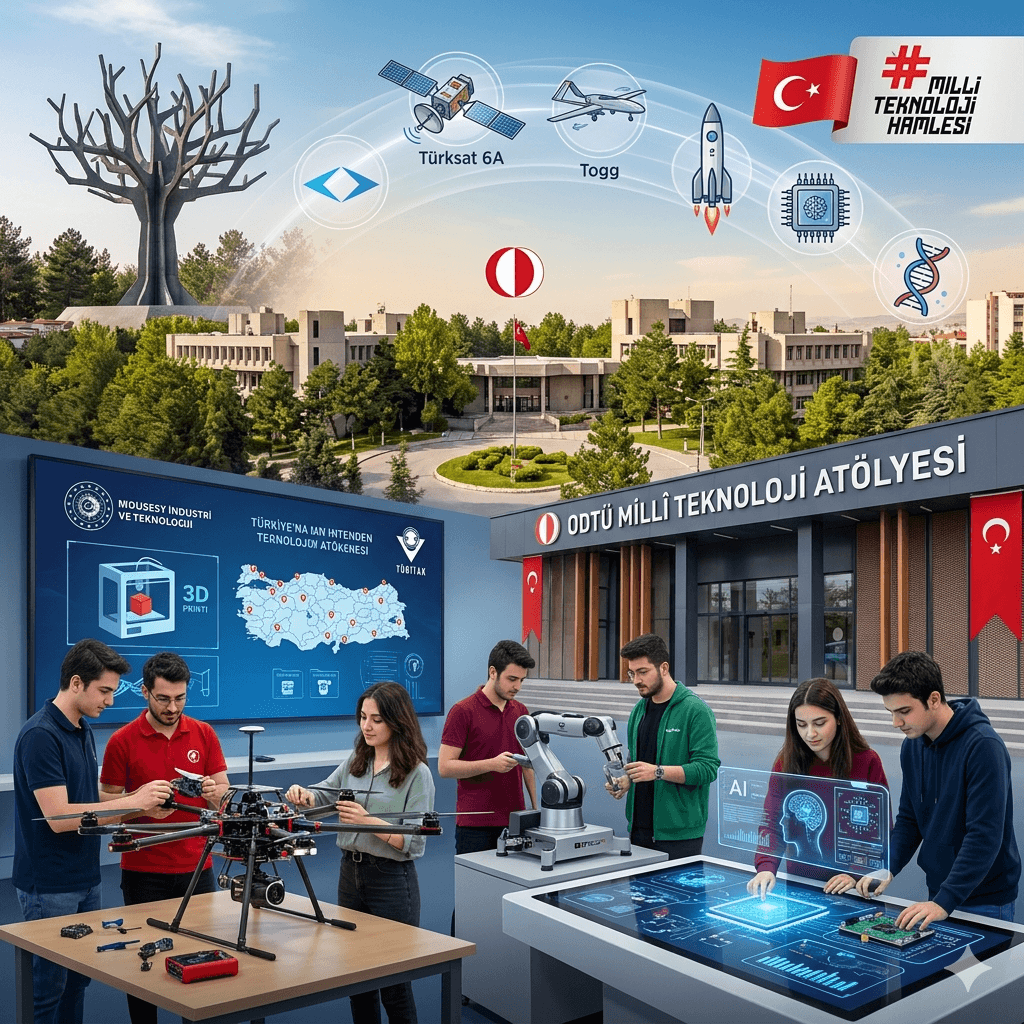 Millî Teknoloji Hamlesinde Yeni Adım: ODTÜ’de Gençlere Özel 30 Milyon TL’lik Teknoloji Atölyesi Açıldı
