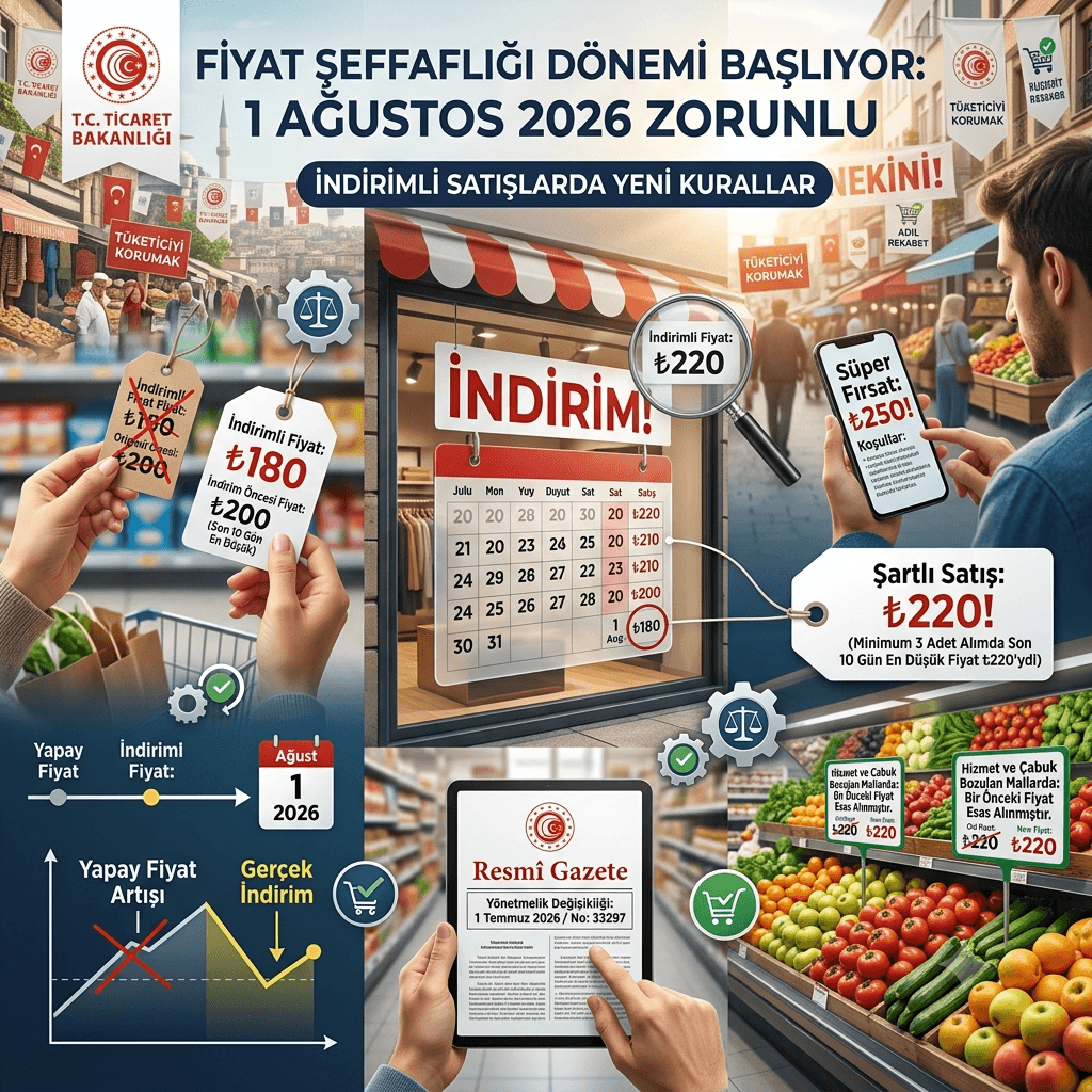 1 Ağustos'ta Yeni Dönem Başlıyor: İndirimli Satış Reklamlarında Fiyat Şeffaflığı Zorunlu Hale Geliyor