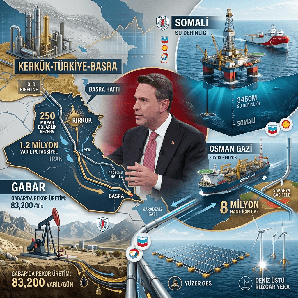 Bakan Bayraktar Duyurdu: Kerkük’te 3 Milyar Varillik Dev Rezerv ve 250 Milyar Dolarlık Enerji Hamlesi