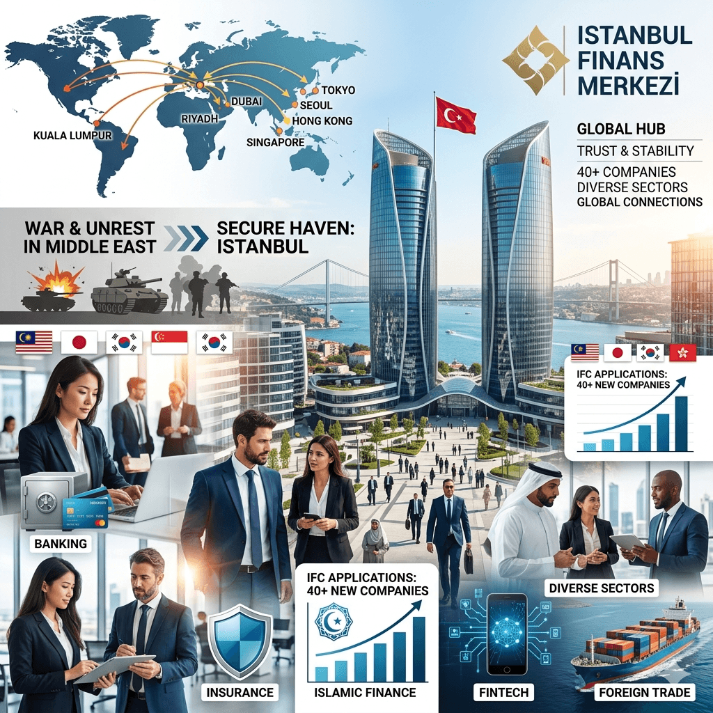 Orta Doğu’daki Savaş Finans Devlerini Türkiye’ye Yöneltti: 40’tan Fazla Şirket İstanbul Finans Merkezi’ne Başvurdu