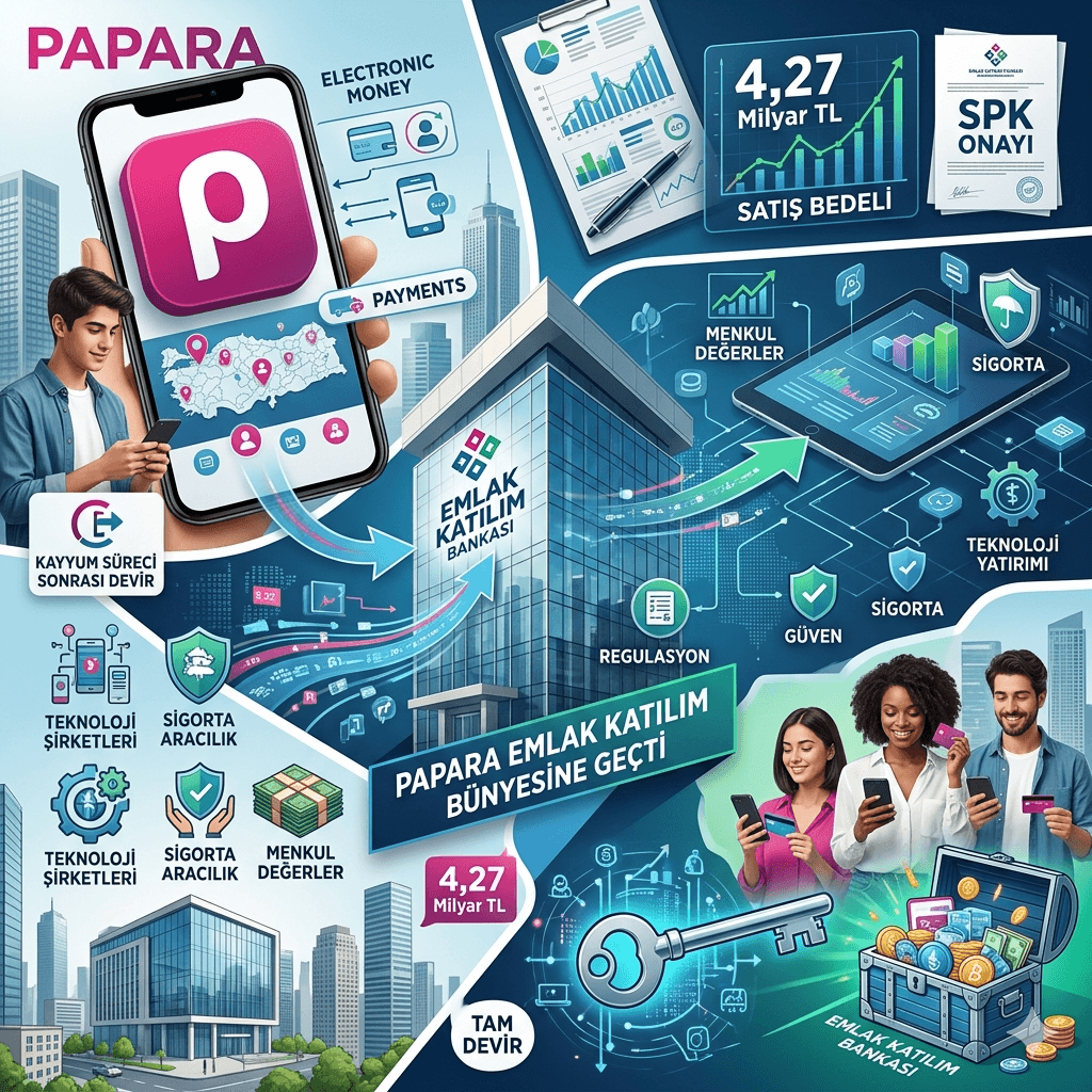 Papara Resmen Satıldı! 4,27 Milyar TL’lik Dev Anlaşmayla Yeni Sahibi Emlak Katılım Bankası Oldu