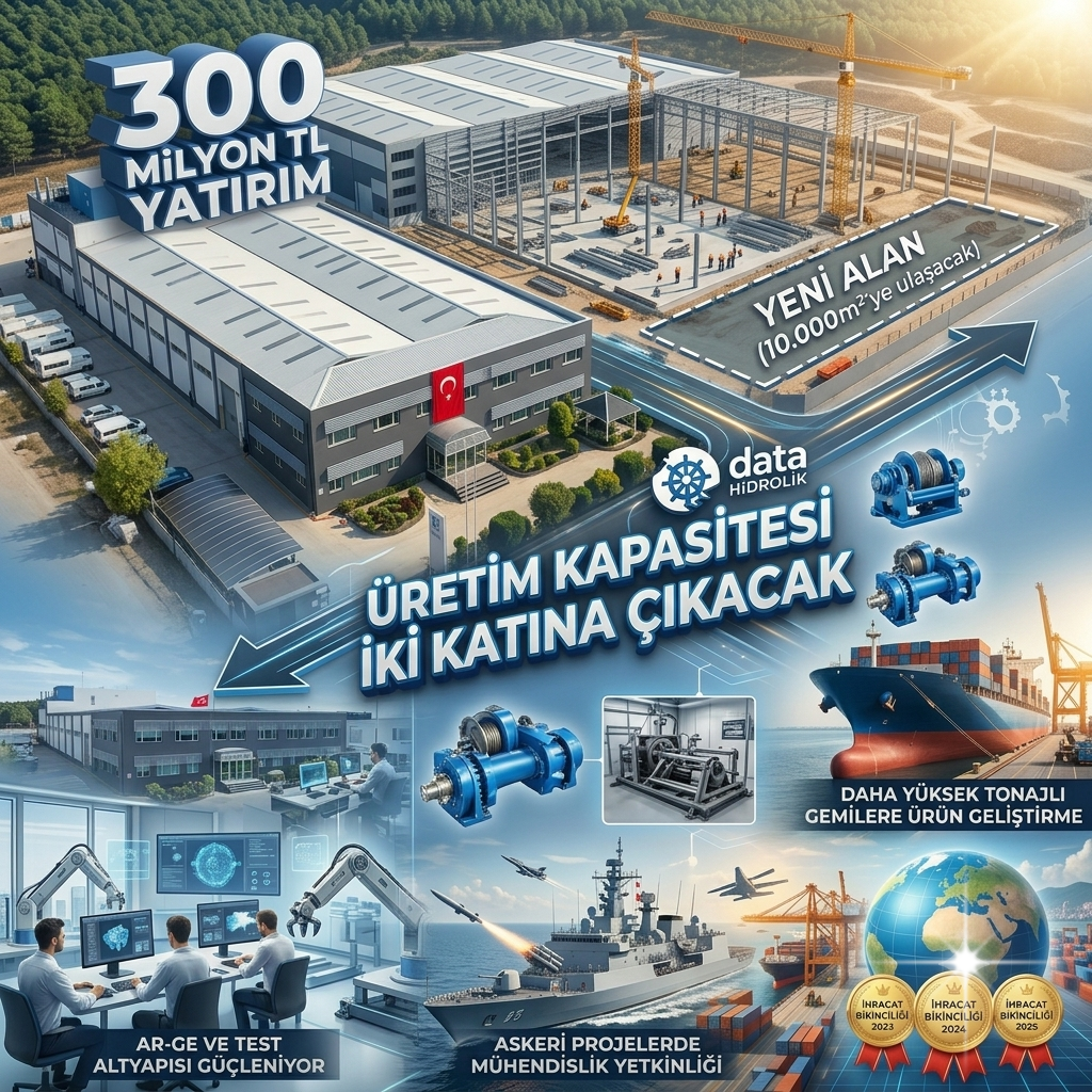 Data Hidrolik'ten 300 Milyon TL'lik Dev Yatırım: Üretim Kapasitesi İki Katına Çıkacak, İhracatta Yeni Dönem Başlıyor