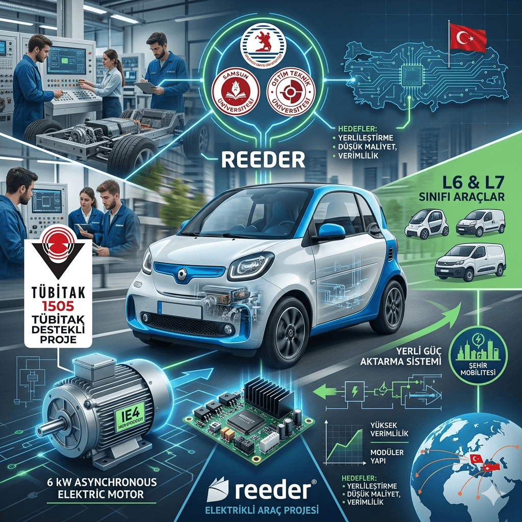 Reeder Teknoloji’ye TÜBİTAK Desteği: Elektrikli Araçlarda Yerli Motor ve Sürücü Sistemi Hamlesi!