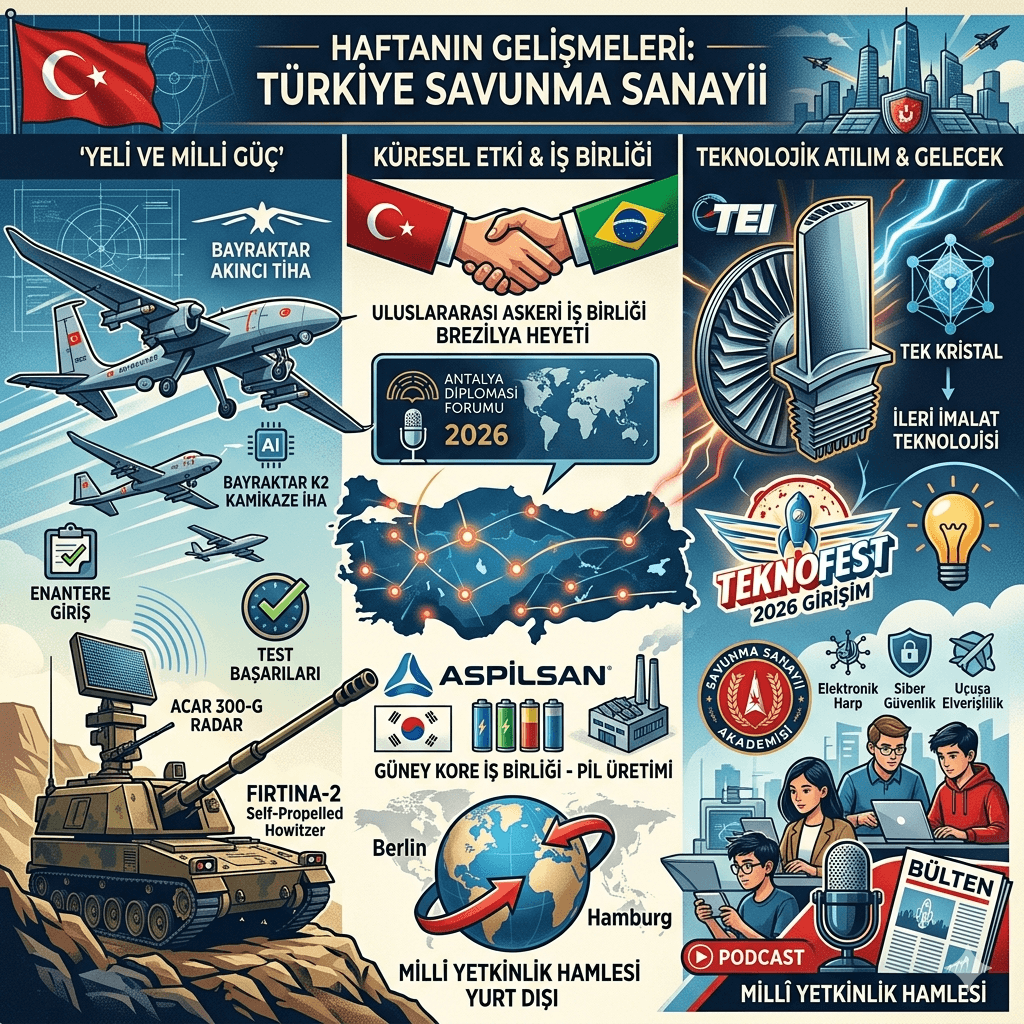 Savunma Sanayiinde Bu Hafta Neler Oldu? Türkiye’den Dikkat Çeken Gelişmeler ve Yeni Sistemler
