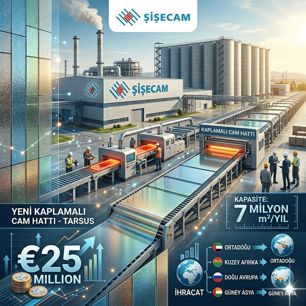 Şişecam’dan 25 Milyon Euro’luk Dev Yatırım: Tarsus’ta Yeni Üretim Hattı Devreye Girdi