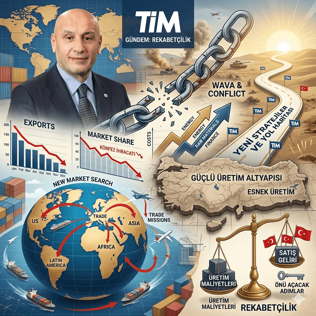 TİM Başkanı Uyardı: Rekabetçilik Krizi Derinleşiyor, Körfez’de 815 Milyon Dolarlık İhracat Kaybı!