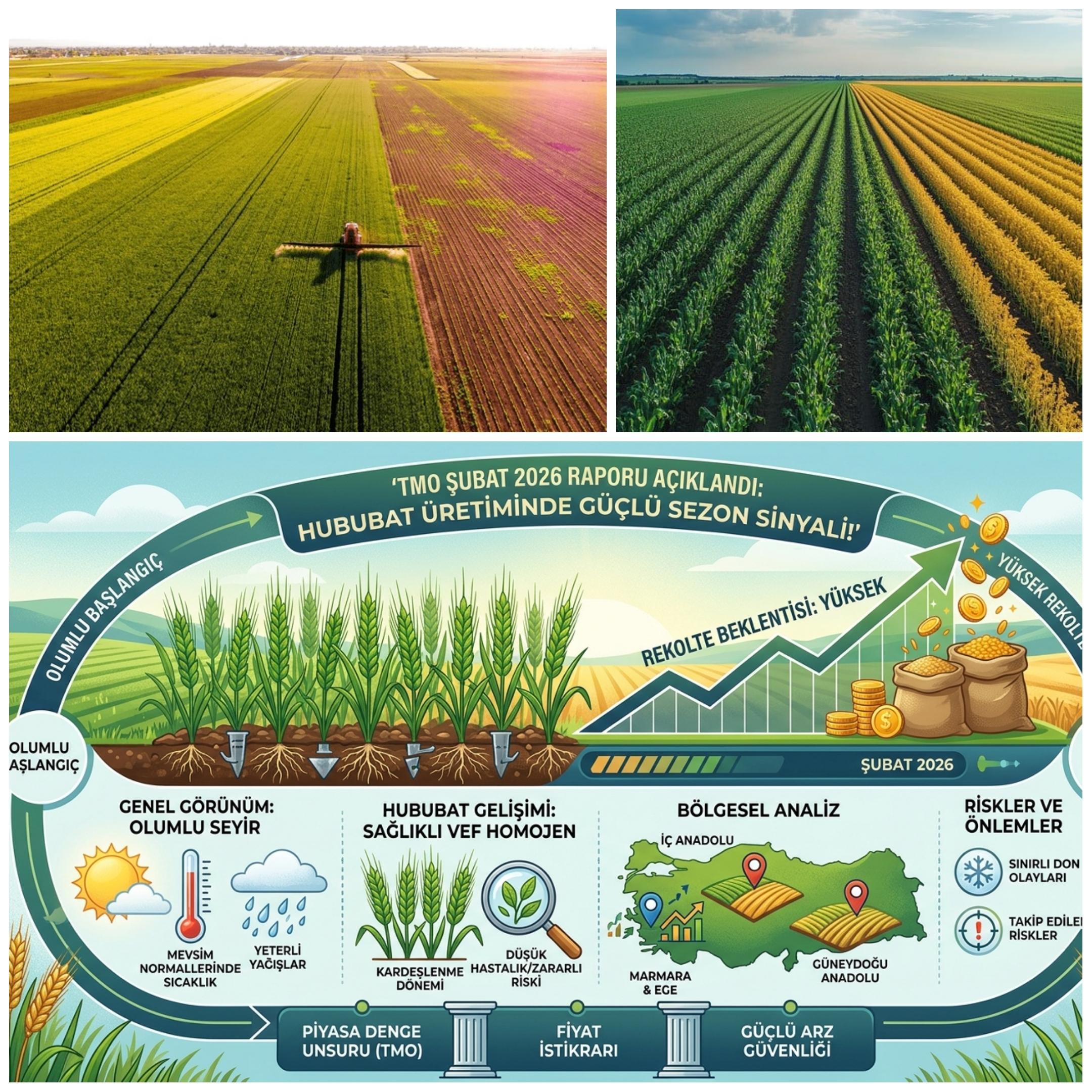 TMO Fenolojik Raporunu Açıkladı: 2026’da Buğday ve Arpada Rekor Üretim Beklentisi! Türkiye Tarımında Güçlü Sezon Sinyali, Son 66 Yılın Yağış Rekoru Kırıldı