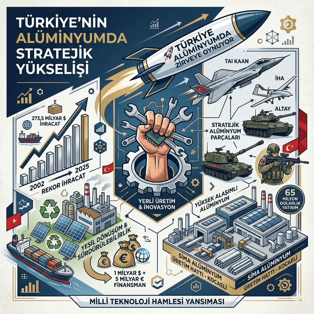 Türkiye Alüminyumda Zirveye Yükseliyor: Yerli Üretim ve Savunma Sanayinde Büyük Atılım!