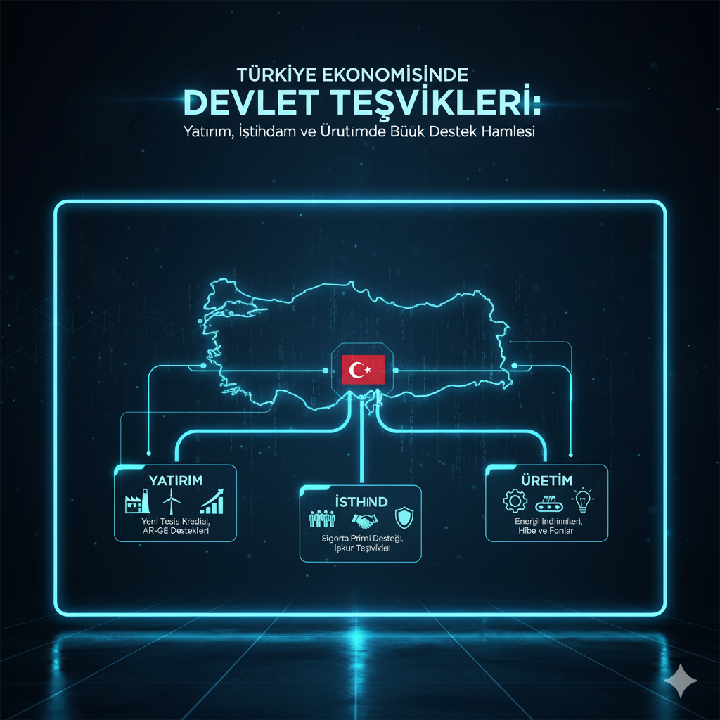 Türkiye Ekonomisinde Devlet Teşvikleri: Yatırım, İstihdam ve Üretimde Büyük Destek Hamlesi