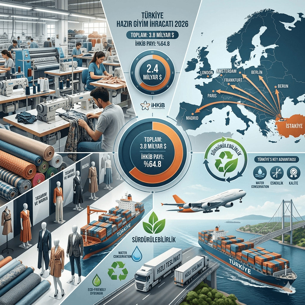 Türkiye Hazır Giyim İhracatında 2026 Güçlü Başlangıç: İHKİB Liderliği, Avrupa Pazarı ve Küresel Rekabet Analizi