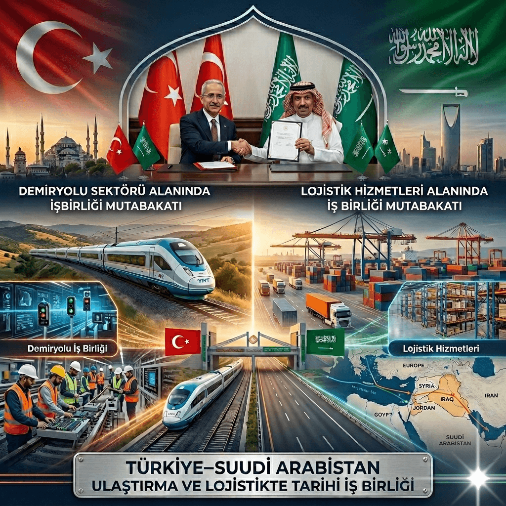 Türkiye ile Suudi Arabistan Arasında Ulaştırma ve Lojistikte Tarihi İş Birliği: Demiryolu ve Transit Taşımacılıkta Yeni Dönem