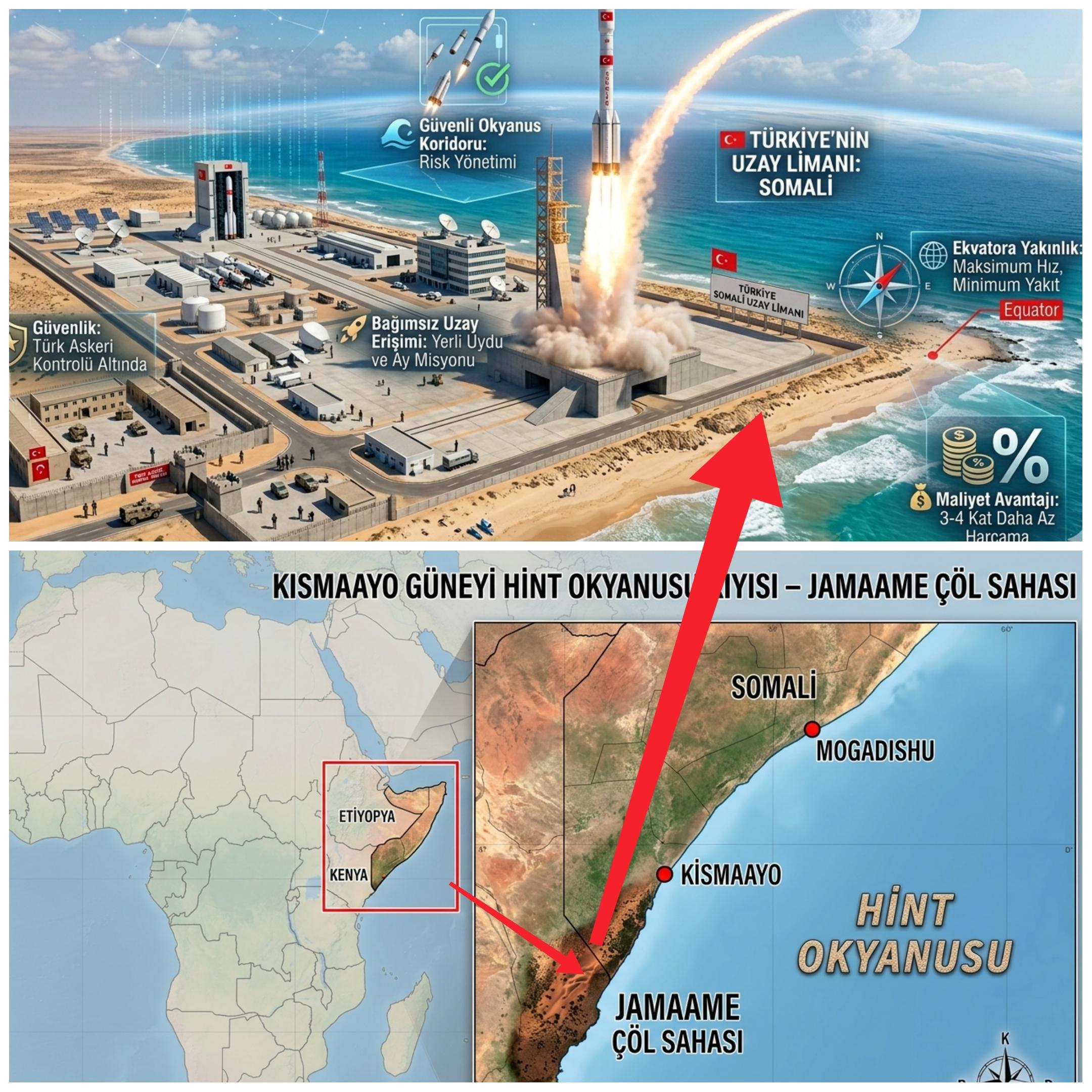 Türkiye Uzayda Yeni Çağa Giriyor: Somali’de Kurulacak Uzay Limanı ile Fırlatma Maliyetleri 4 Kat Düşecek!