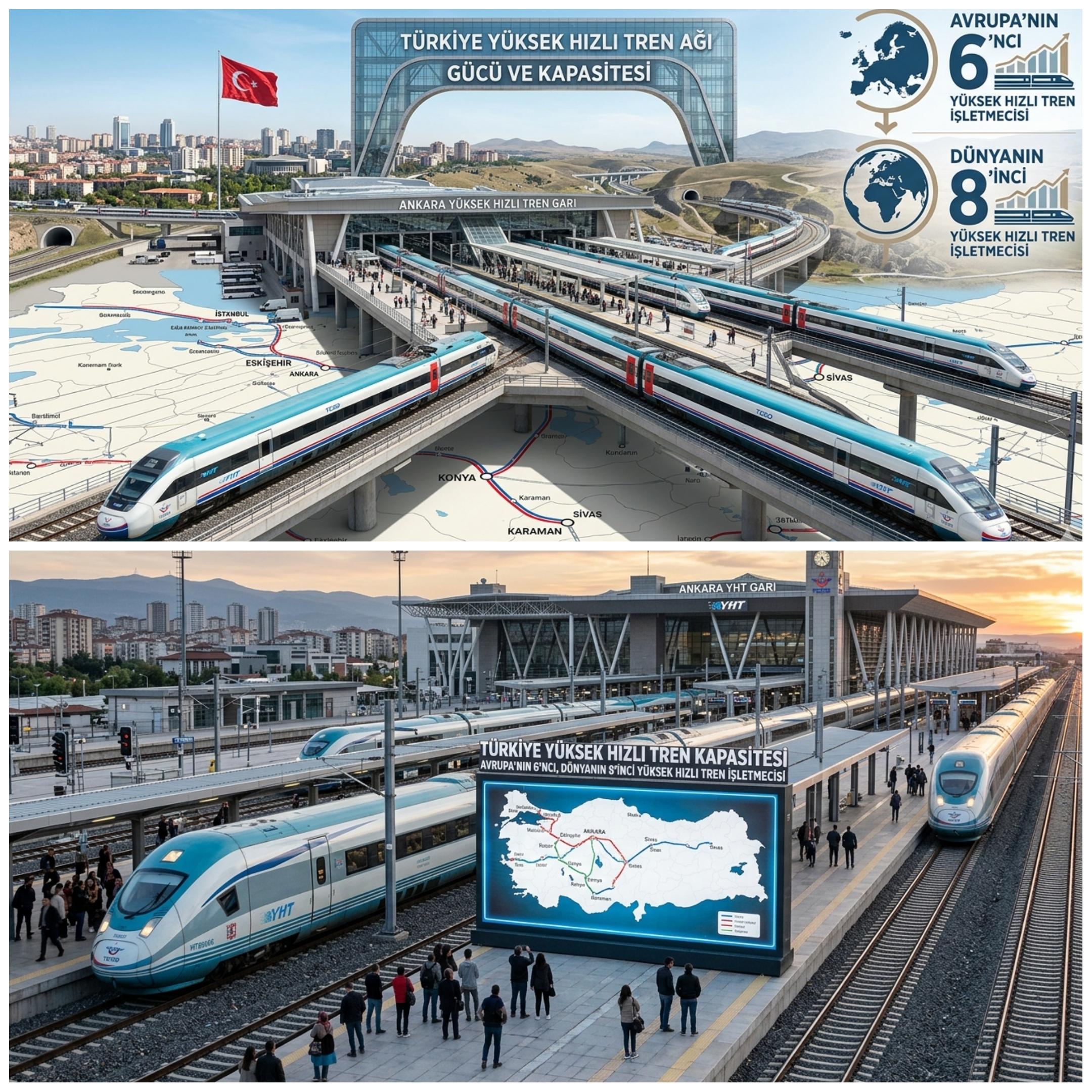 Türkiye Yüksek Hızlı Trende Zirveye Yürüyor: Avrupa’da 6’ncı, Dünyada 8’inci
