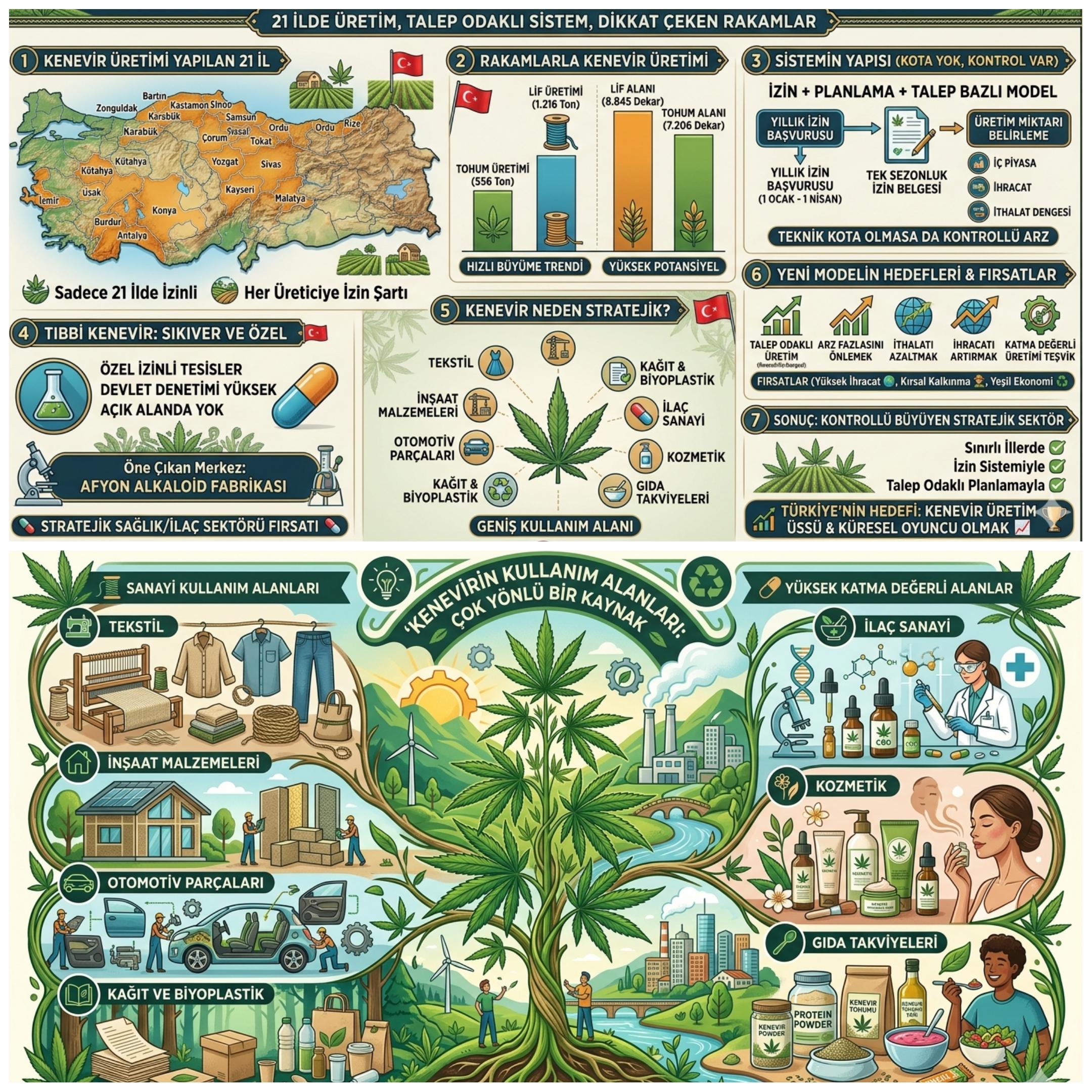 Türkiye’de Kenevir Üretimi Nasıl Yapılıyor? 21 İlde Üretim, İthalat ve İhracat Talebine Göre Kota Sistemi