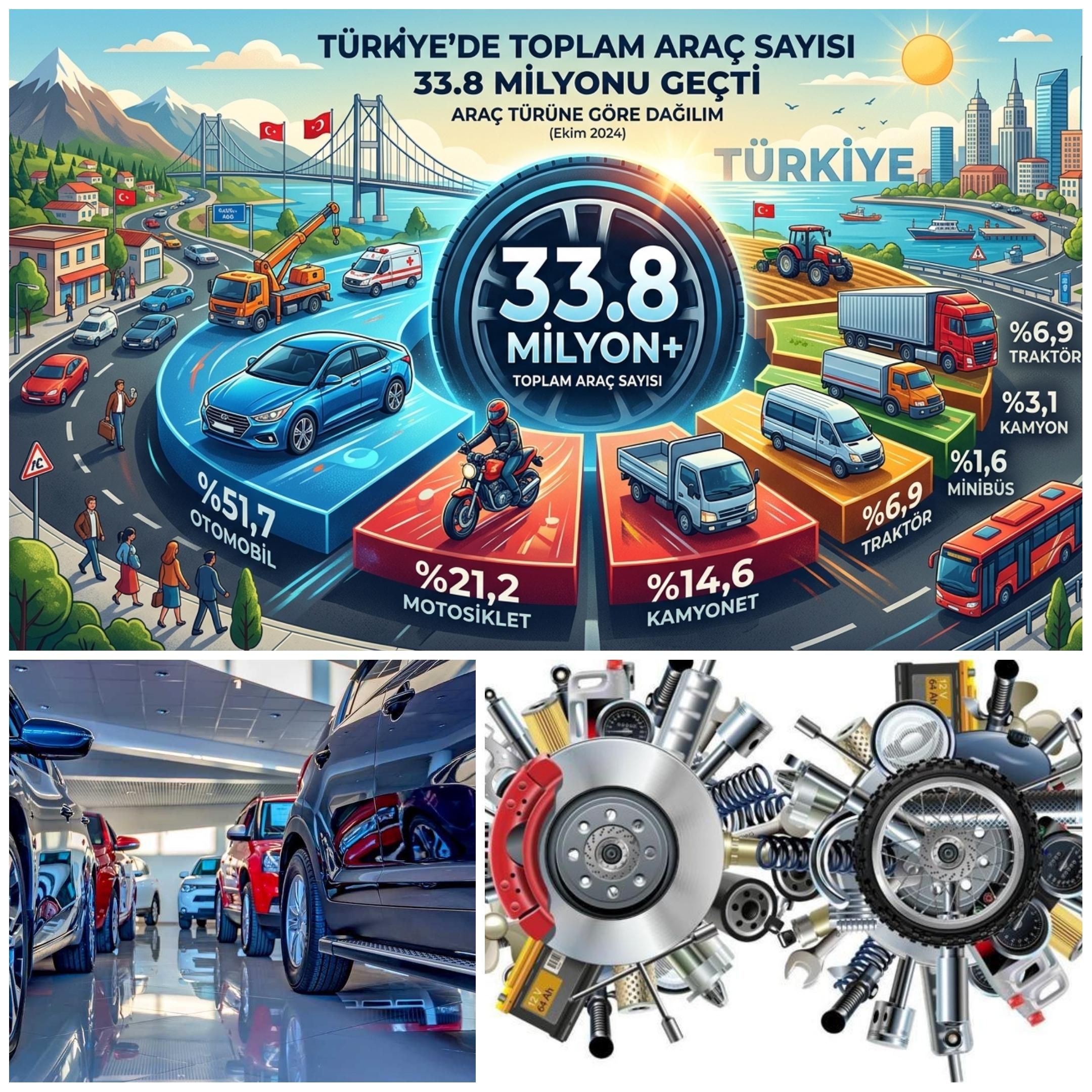 Türkiye’de Trafiğe Kayıtlı Taşıt Sayısı 33,8 Milyonu Aştı.Türkiye’de En Çok Hangi Otomobiller Satılıyor? Şubat 2026 Araç İstatistikleri