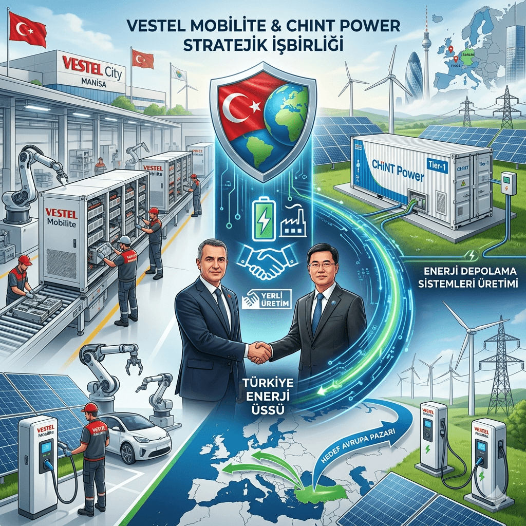 Vestel Mobilite ve Chint Power’dan Dev İşbirliği: Türkiye Enerji Depolamada Üretim Üssü Oluyor