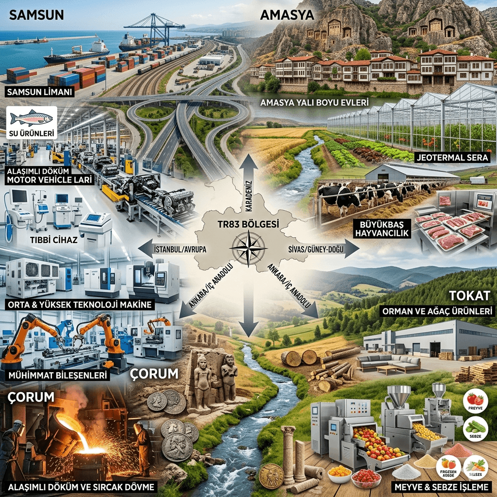 Yerel Kalkınma Destekleri ile TR83 Bölgesi’nde Büyük Dönüşüm: Amasya, Çorum, Samsun ve Tokat’ta 301 Milyon TL’ye Varan Teşviklerle Yatırım Atağı